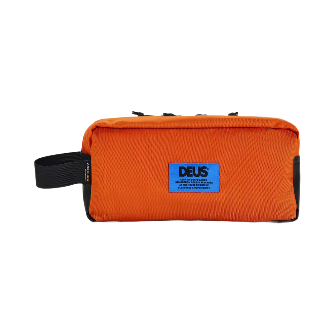 데우스 엑스 마키나 x 헤비 레져 쇼어라인 워시 백 만다린 오렌지(Deus Ex Machina x Heavy Leisure Shoreline Wash Bag Mandarin Orange)