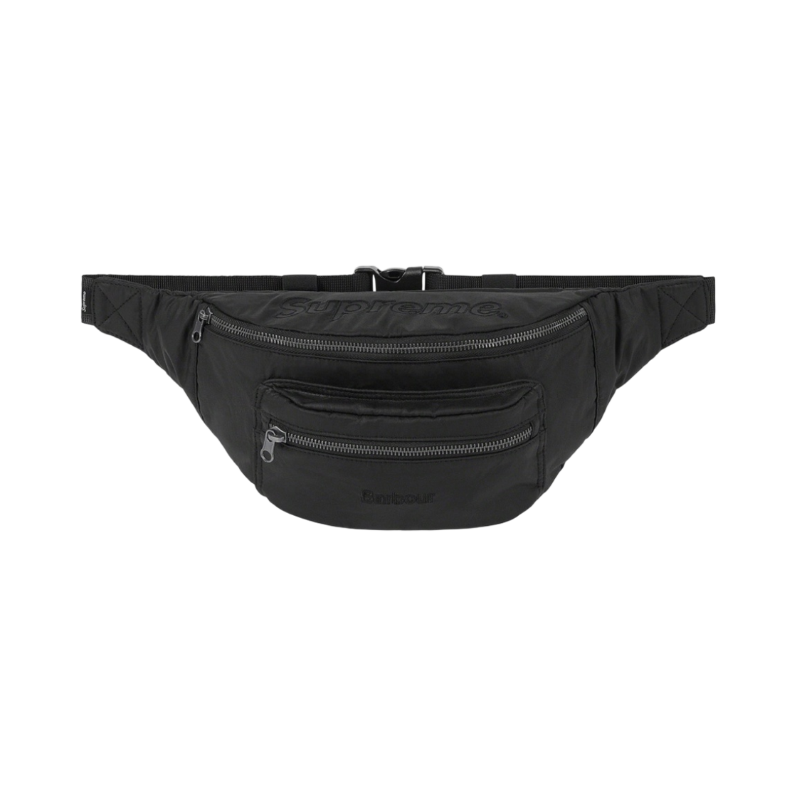 슈프림 x 바버 왁스드 코튼 웨이스트백 블랙 - 20SS(Supreme x Barbour Waxed Cotton Waist Bag Black - 20SS) - 1