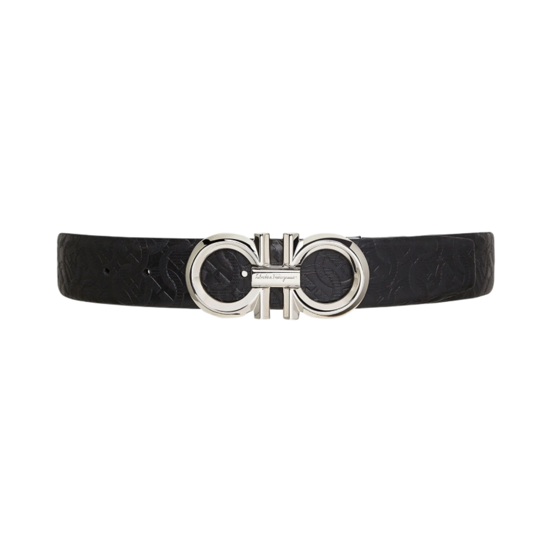 페라가모 리버시블 어드저스터블 간치니 벨트 블랙 네이비 블루(Ferragamo Reversible and Adjustable Gancini Belt Black Navy Blue)