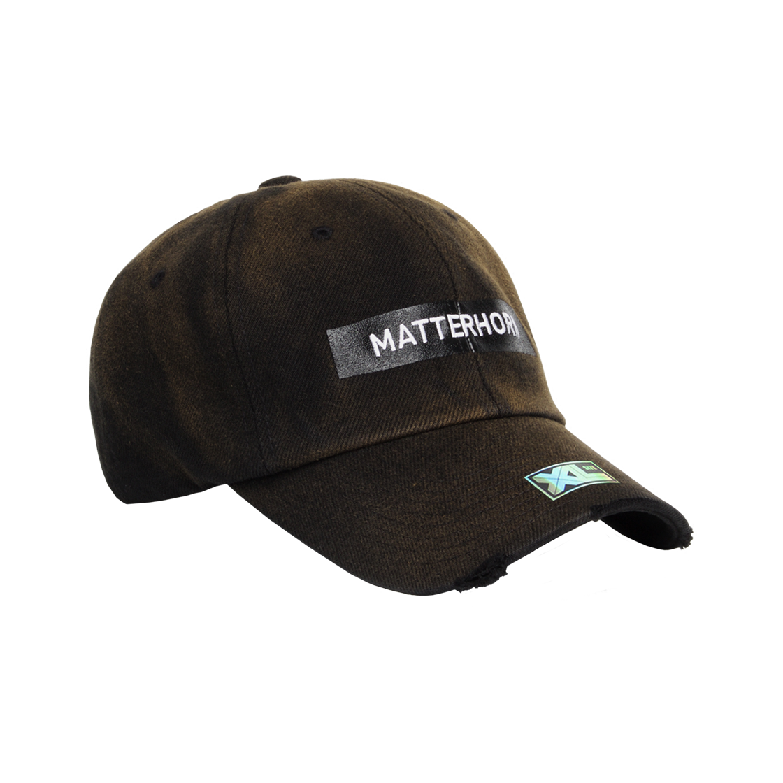 플래토 빅사이즈 볼캡 매트 빈티지 볼캡 블랙(PLATEAU BIG SIZE BALLCAP XL MATT VTG CAP BLACK)