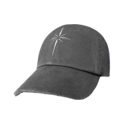 BLR Snowflakes Logo Washing Denim Ball Cap Grey