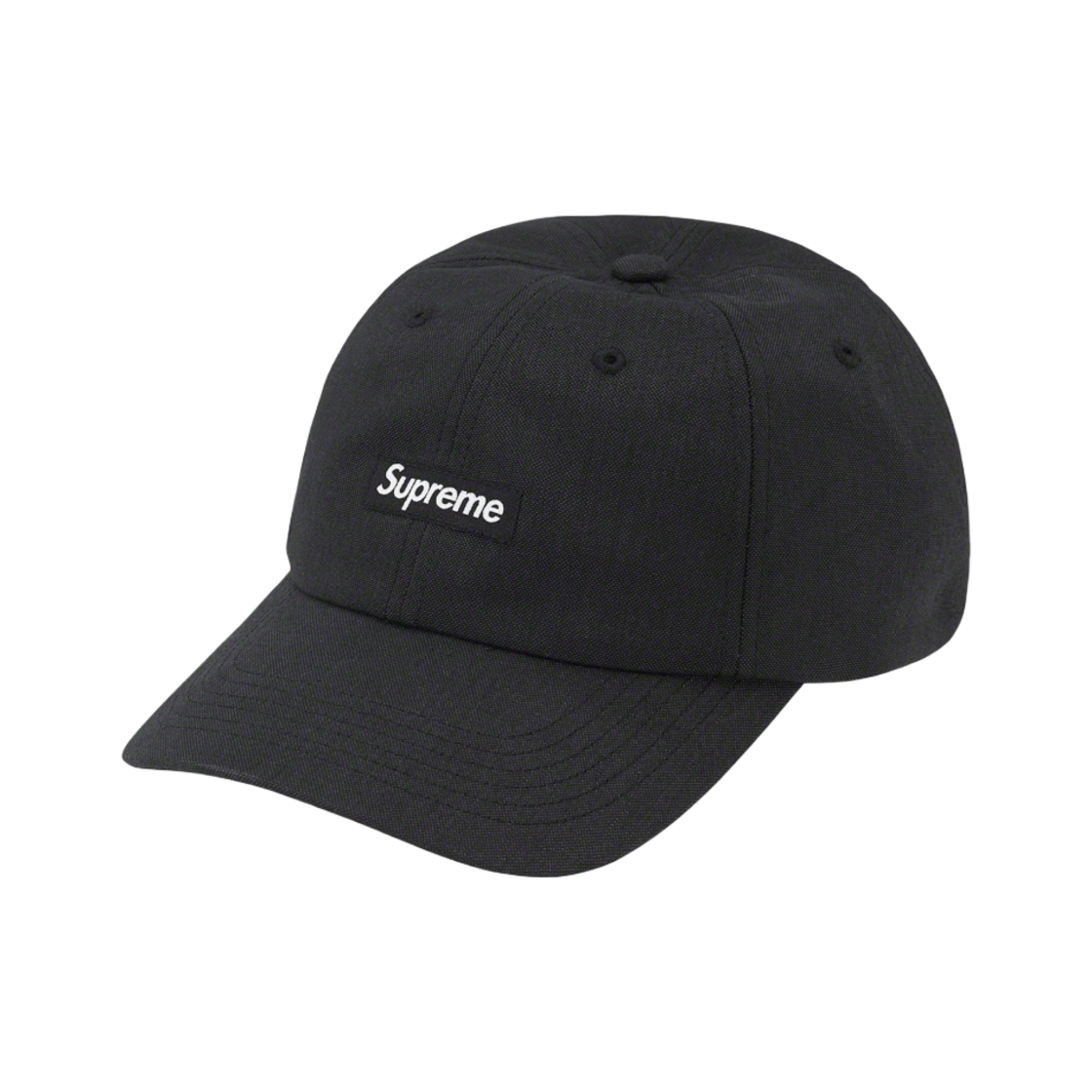 슈프림 브러쉬드 코듀라 스몰 박스 6-패널 캡 블랙 - 22FW