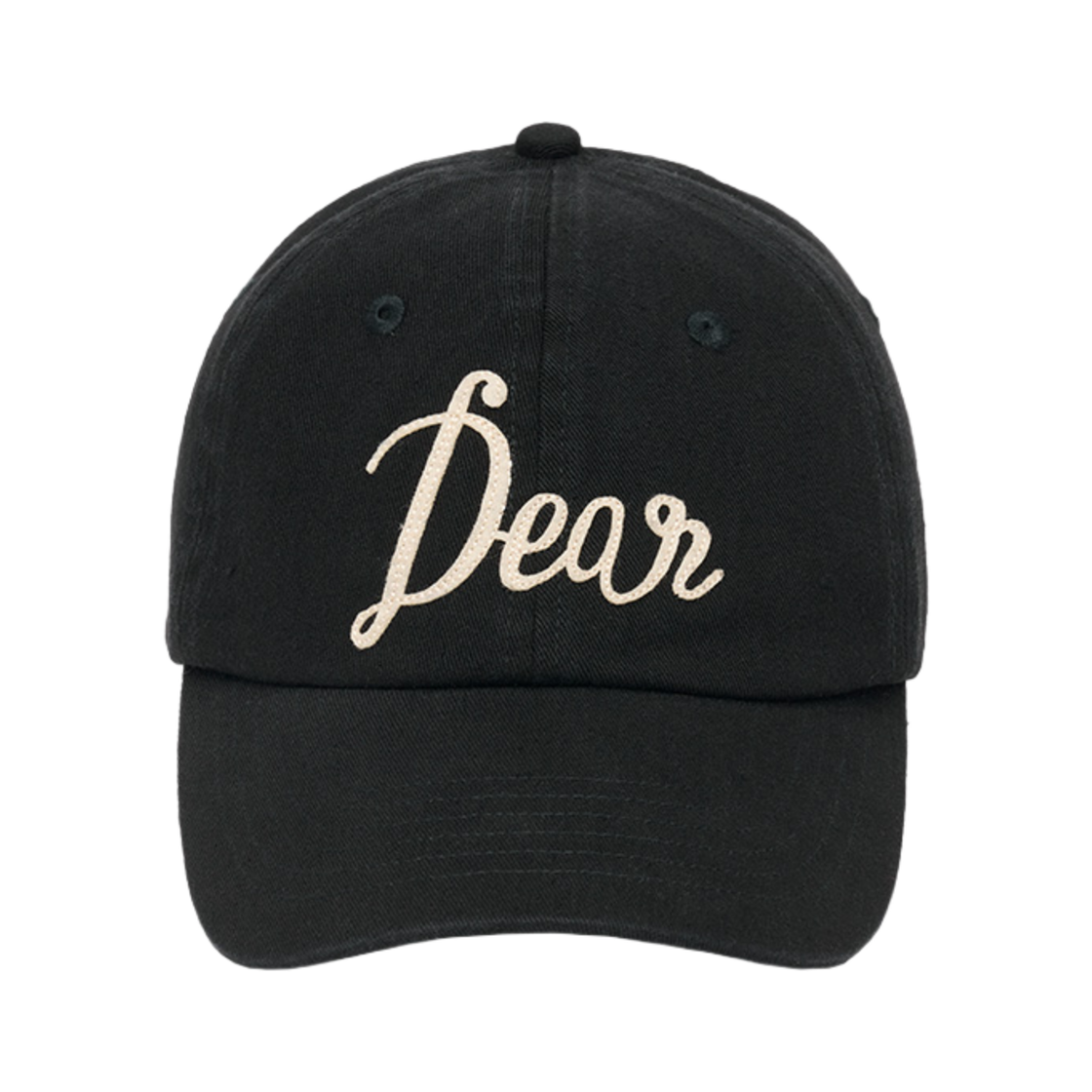 제너럴아이디어 유니섹스 디어 펠트 패치 볼캡 블랙(General Idea Unisex Dear Felt Patch Ball Cap Black)