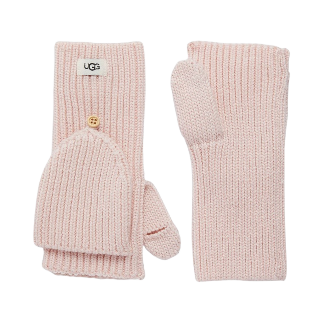 (W) 어그 코지 니트 플립 미튼 라이트 핑크((W) UGG Cozy Knit Flip Mitten Light Pink)