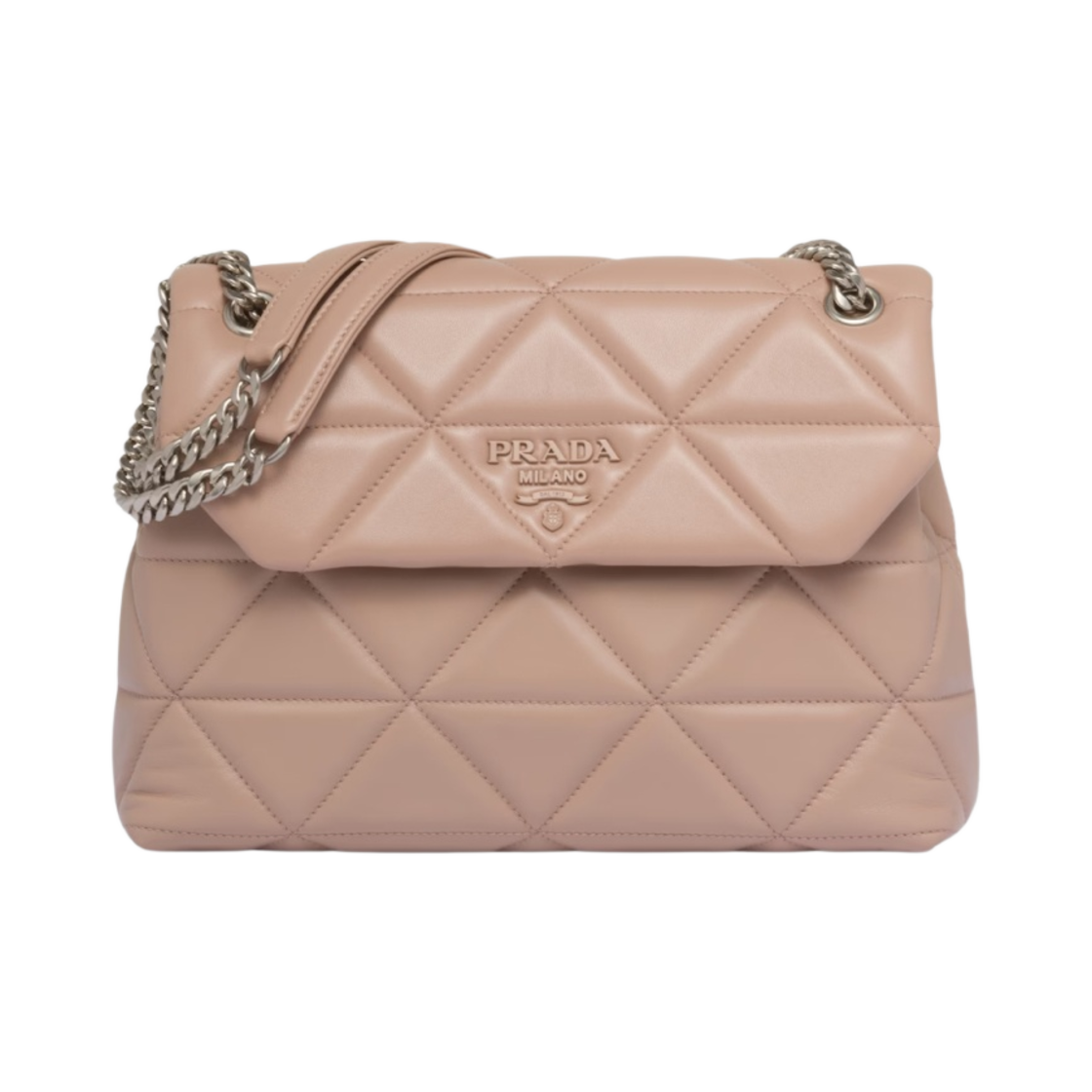 프라다 라지 프라다 스펙트럼 나파 레더 백 파우더(Prada Large Prada Spectrum Nappa Leather Bag Powder) - 1
