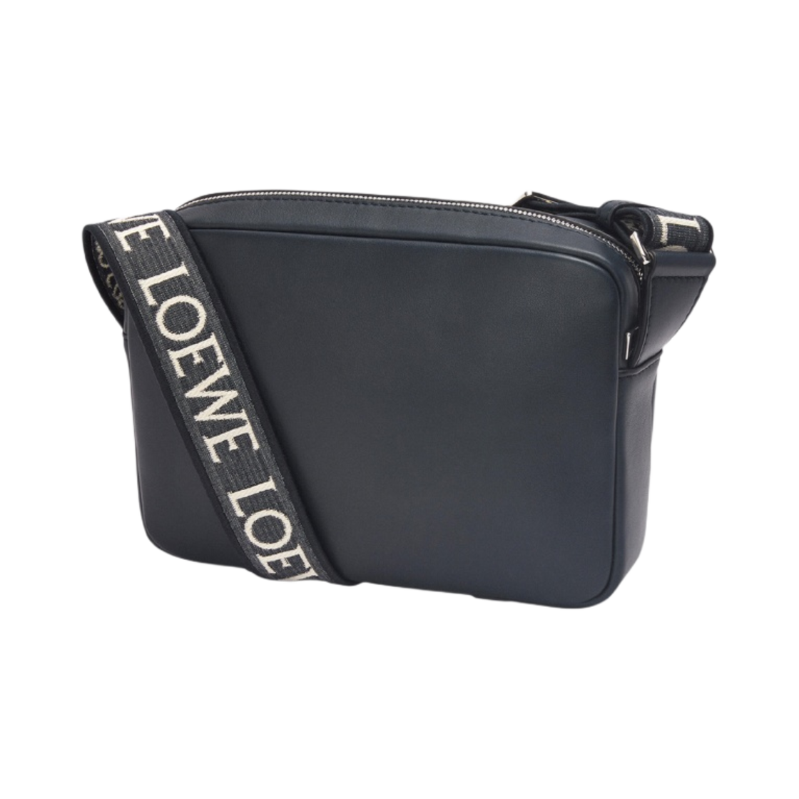 로에베 XS 밀리터리 메신저백 카프스킨 앤 자카드 딥 네이비(Loewe XS Military Messenger Bag in Calfskin and Jacquard Deep Navy) - 2