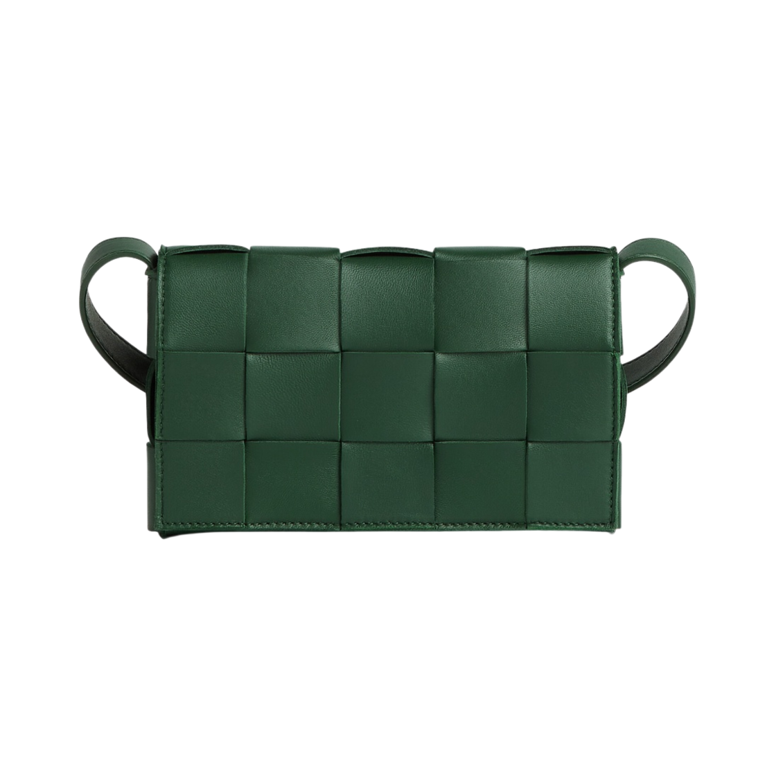 730848VMAY13035 Bottega Veneta Small Lambskin Leather Cassette Raintree