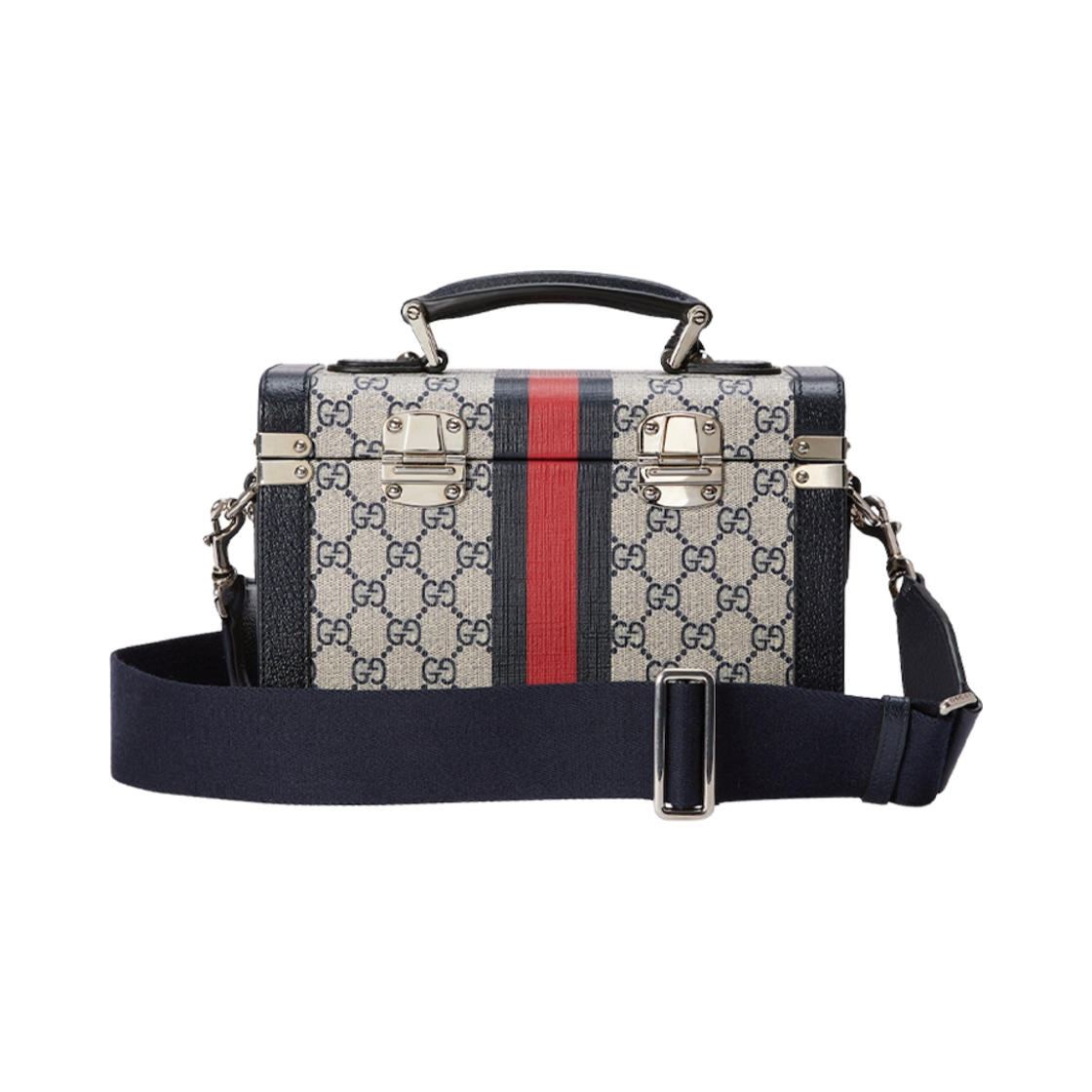 구찌 사보이 뷰티 케이스 베이지 블루 슈프림(Gucci Savoy Beauty Case Beige Blue Supreme) - 3