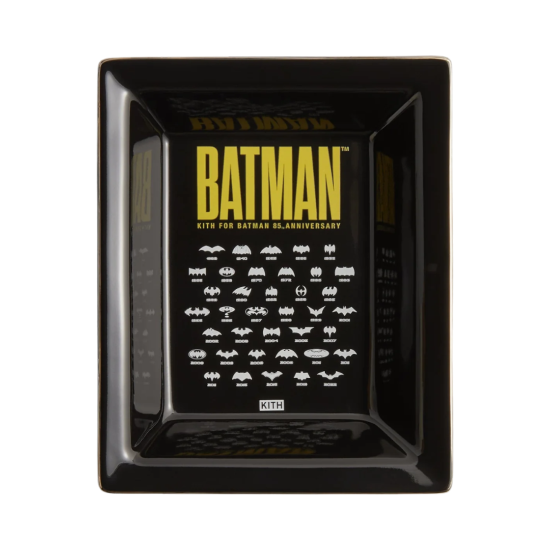 키스 x 배트맨 히스토리 오브 더 배트 심볼 캐치올 트레이 블랙 뷰티(Kith x Batman History of the Bat Symbol Catchall Tray Black Beauty)