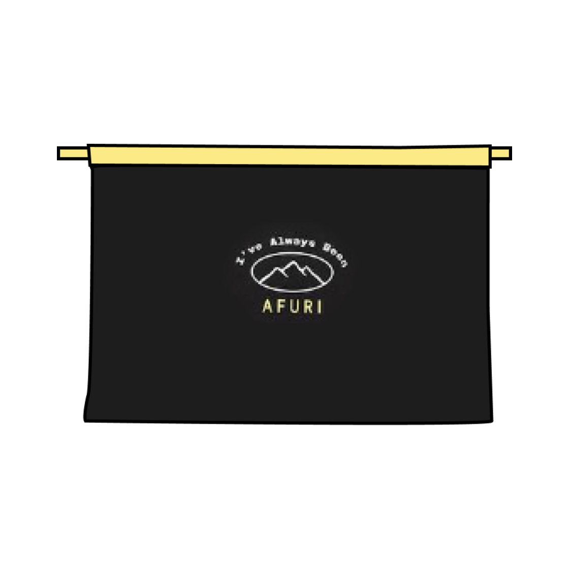 아이앱 스튜디오 x 아후리 에이프런 블랙(IAB Studio x Afuri Apron Black)