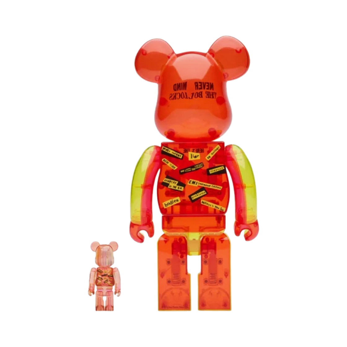 베어브릭 섹스 피스톨즈 클리어 버전 100% & 400% 세트(Beabrick Sex Pistols Clear Ver. 100% & 400% Set) - 2