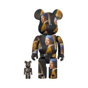 Bearbrick Johannes Vermeer Girl With A Pearl Earring 100% & 400% Set