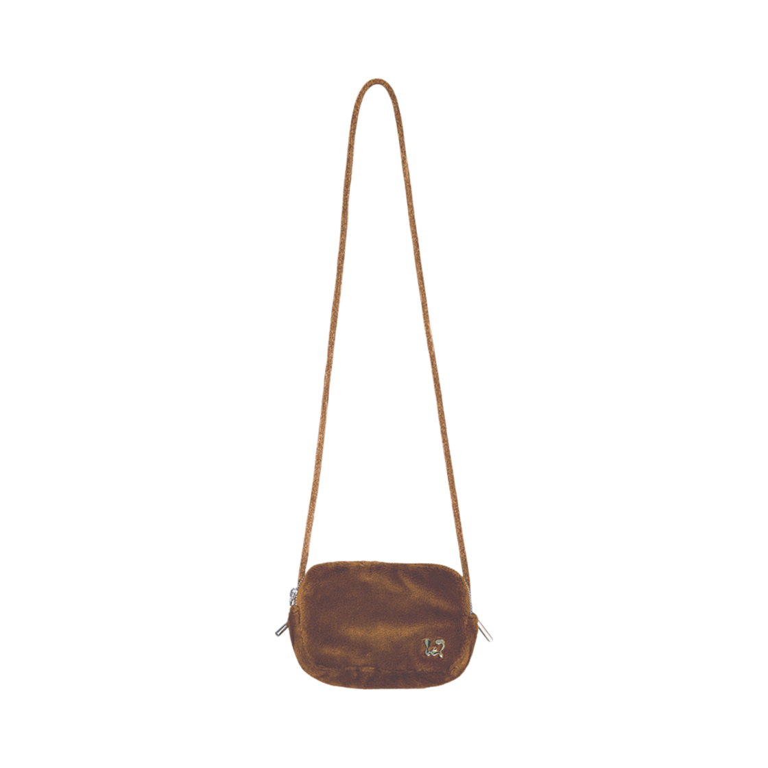 멜로우 퍼 파우치 백 브라운(MELLOW Fur Pouch Bag Brown)