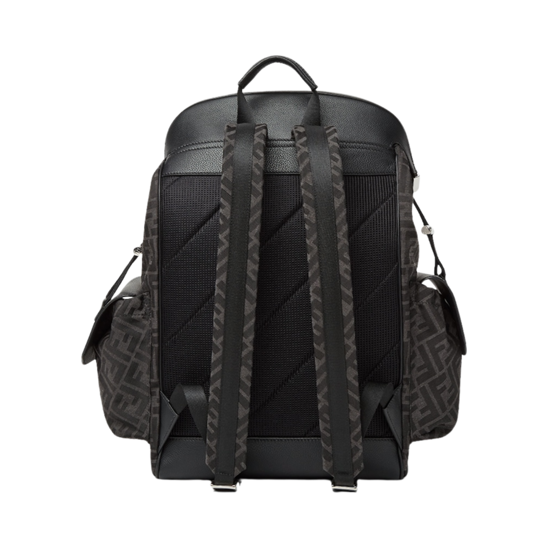 펜디 FF 자카드 드라이브 백팩 블랙(Fendi FF Jacquard Drive Backpack Black) - 2