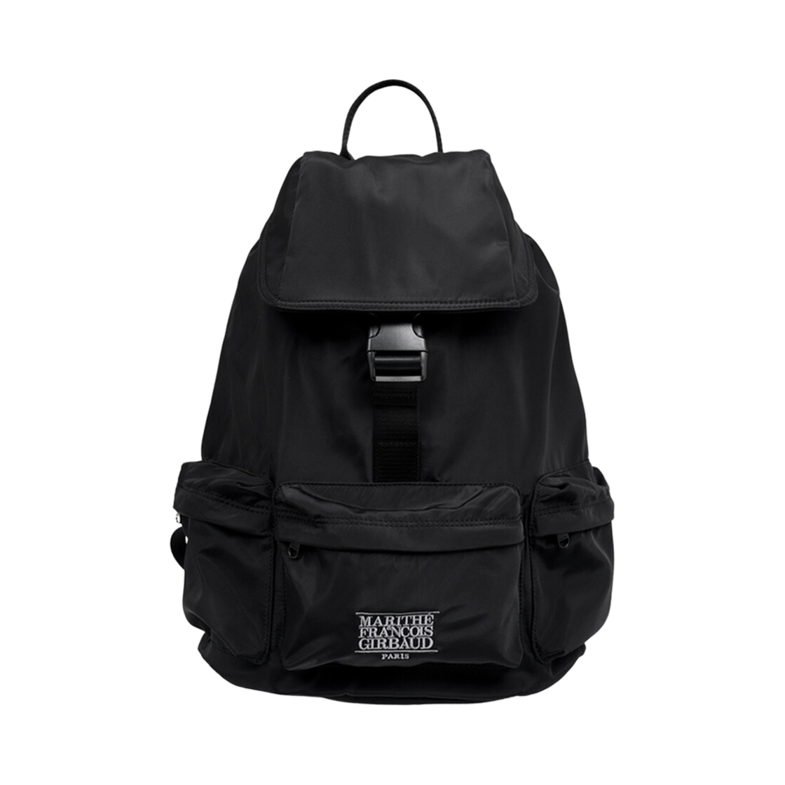 마리떼 프랑소와 저버 클래식 로고 3 포켓 빅 백팩 블랙(Marithe Francois Girbaud Classic Logo 3 Pocket Big Backpack Black)