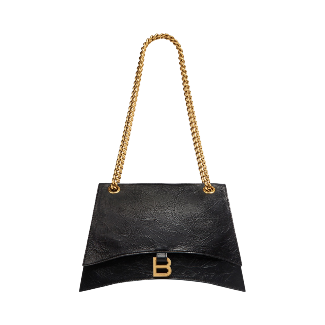 716393210IT1000 Balenciaga Crush Medium Chain Bag Black