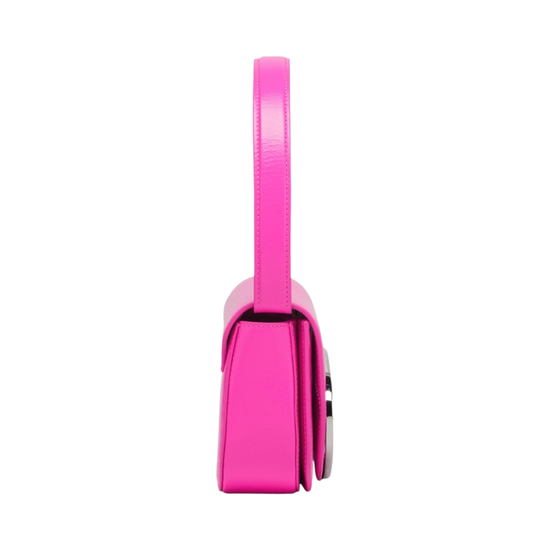 디젤 1DR 숄더백 인 네온 레더 핑크 플루오(Diesel 1DR Shoulder Bag in Neon Leather Pink Fluo) - 2