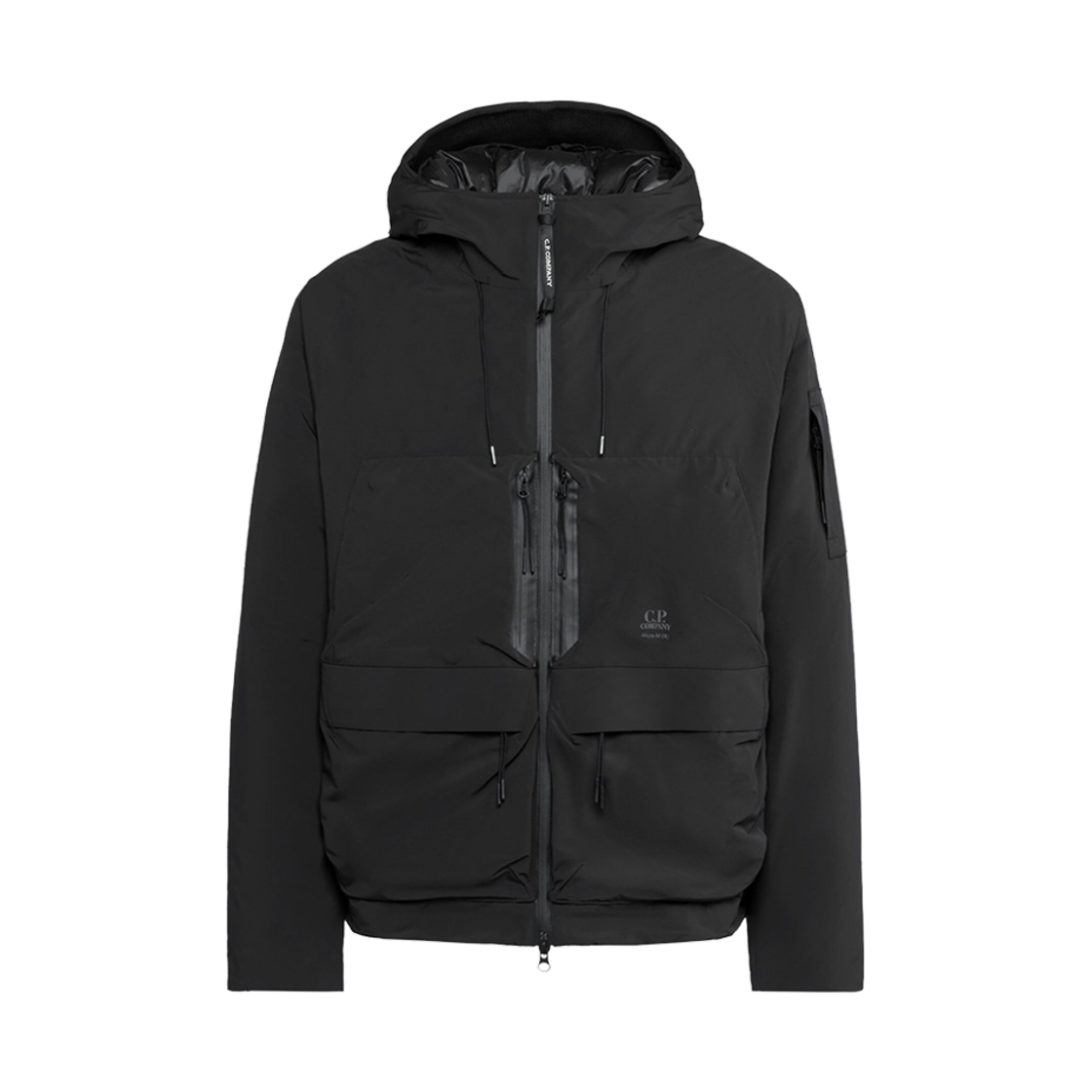 C.P. 컴퍼니 마이크로-M (R) 후드 다운 자켓 블랙 - 23FW(C.P. Company Micro-M (R) Hooded Down Jacket Black - 23FW) - 1