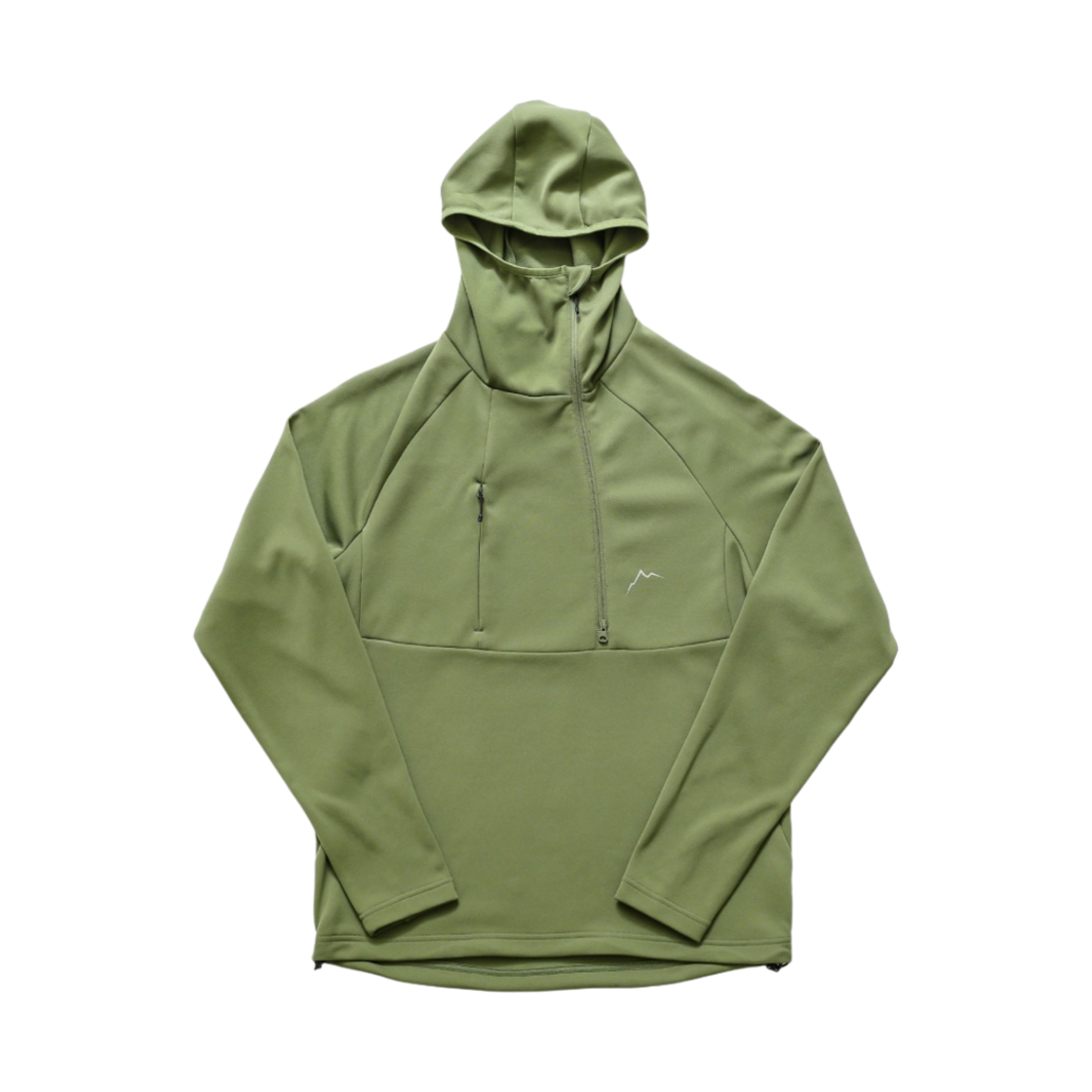 케일 가루이시 하프집 후디 라이트 카키(Cayl Karuishi Halfzip Hoody Light Khaki)