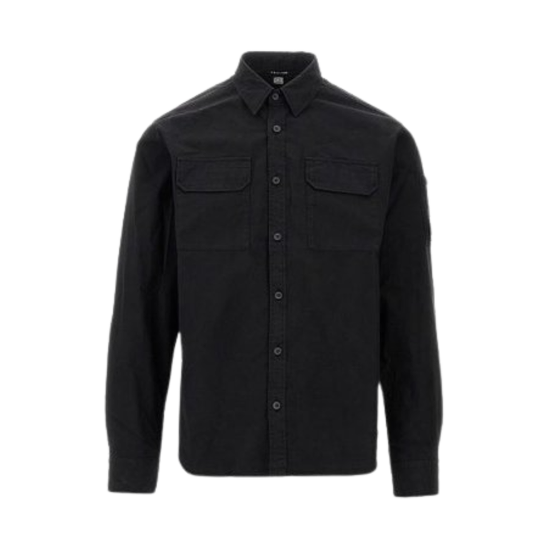 C.P. 컴퍼니 오가닉 개버딘 렌즈 셔츠 블랙 - 25SS(C.P. Company Organic Gabardine Lens Shirt Black - 25SS)