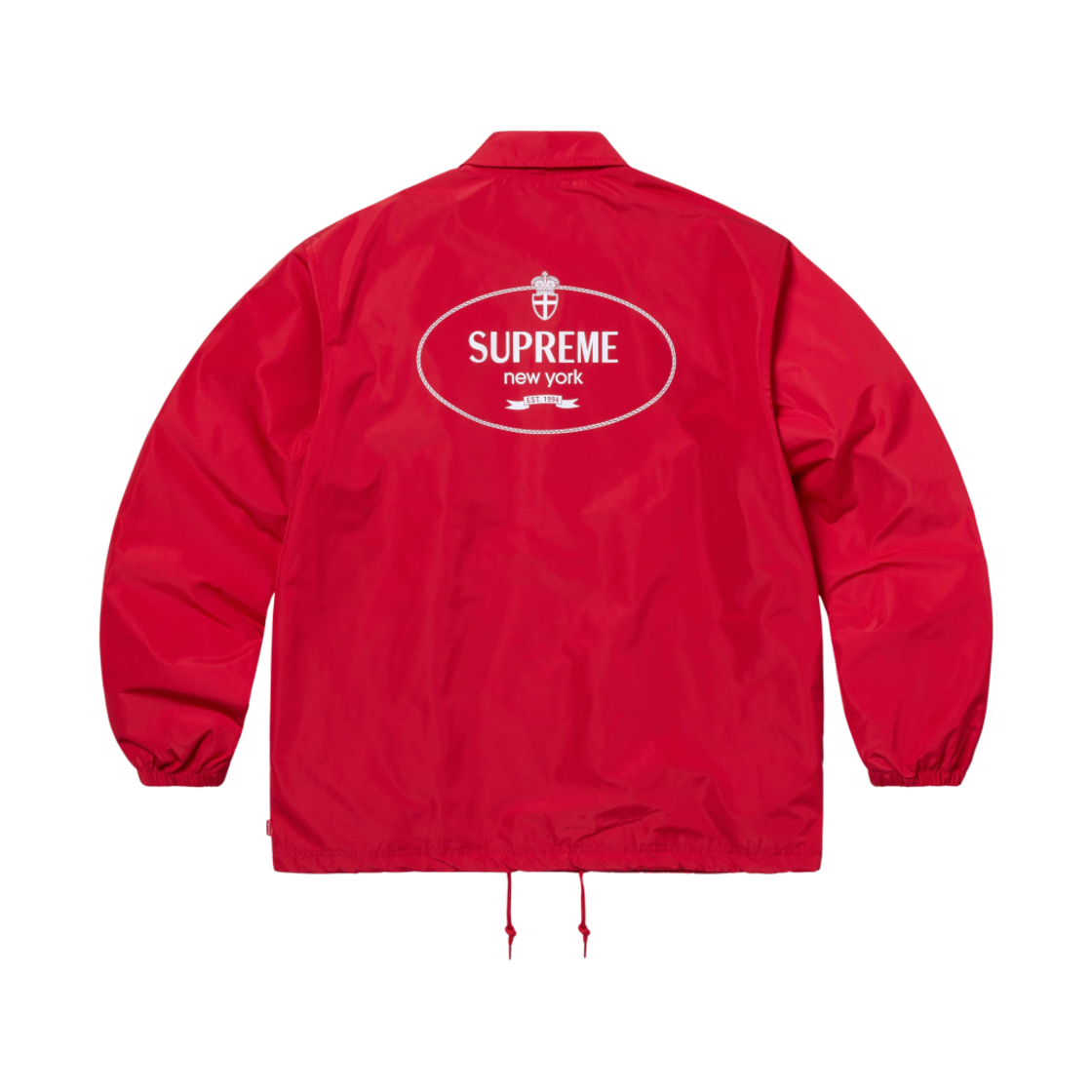 - Supreme Crest Coaches Jacket Red - 24FW