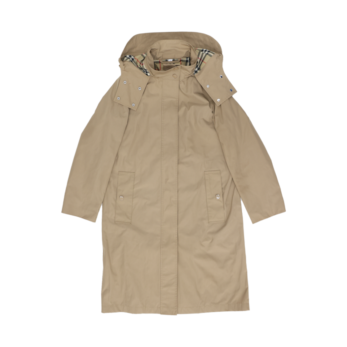 IT3HCHQI8SJO Burberry Detachable Hooded Trench Coat Beige