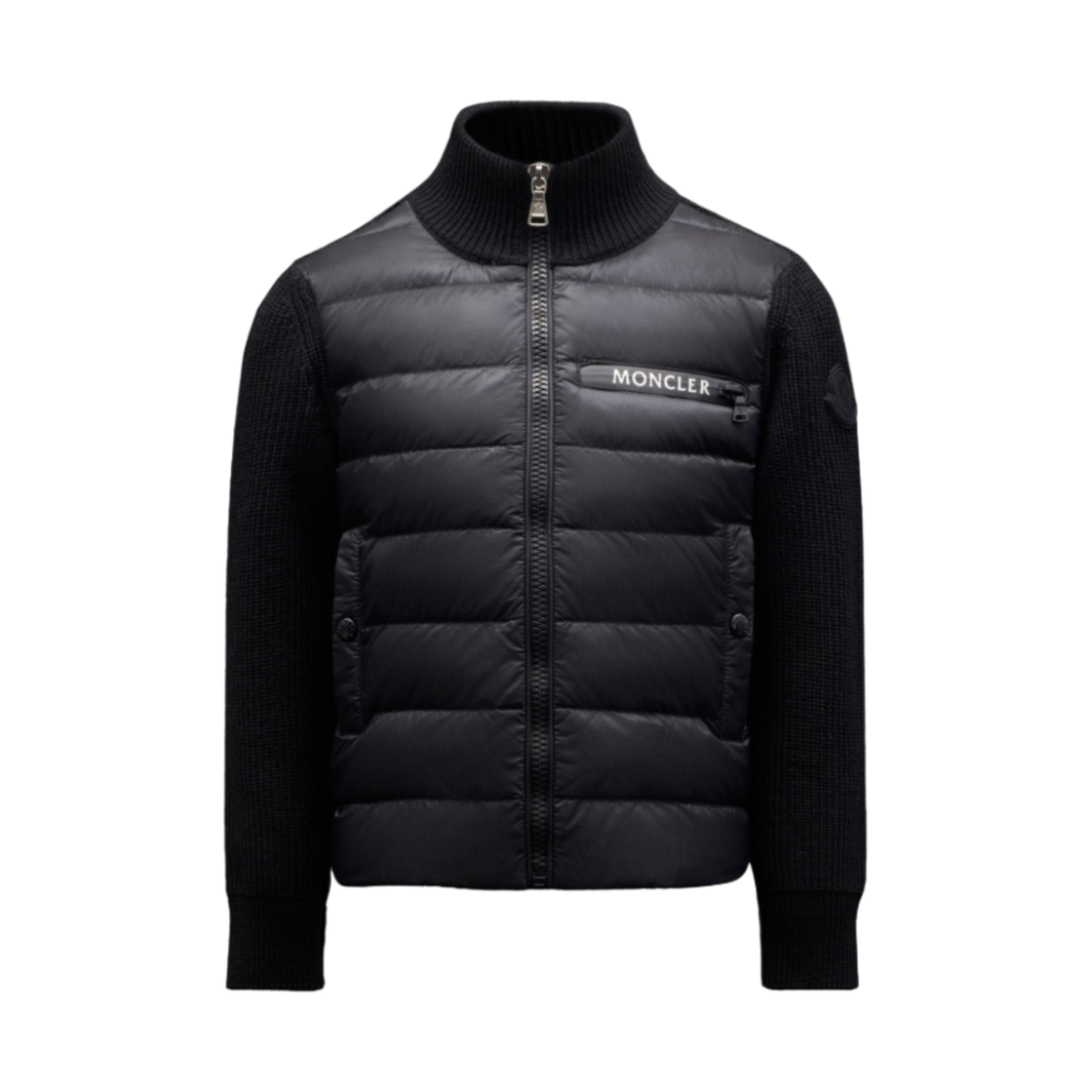 (키즈) 몽클레르 퀼티드 가디건 블랙 - 21FW((Kids) Moncler Quilted Cardigan Black - 21FW) - 1