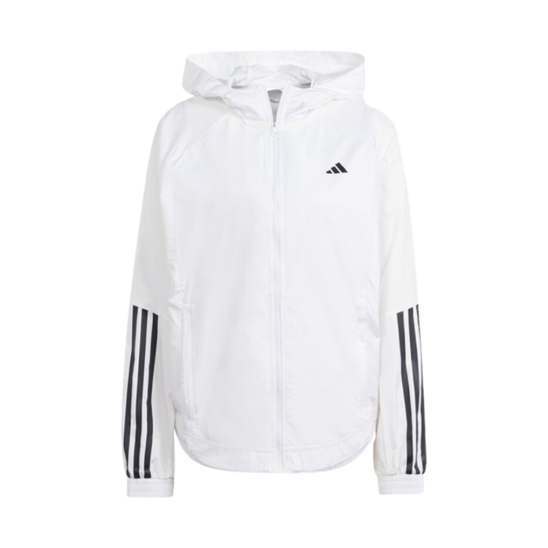 IS8042 (W) Adidas Wind.RDY Hyperglam Windbreaker Jacket White Black - KR Sizing