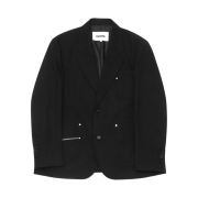 Haleine Patch Pocket Cotton Blazer Black (VJ303)