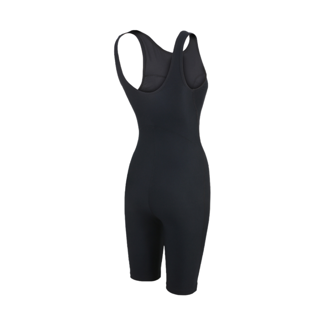 (W) 나이키 스윔 앤서 하이넥 레그수트 인서트 브라 블랙((W) Nike Swim Answer High Neck Legsuit Insert Bra Black) - 2