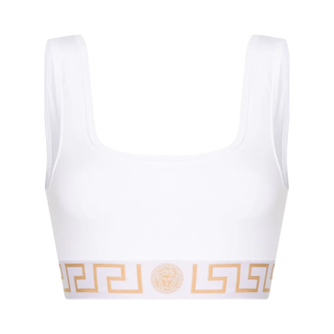(W) 베르사체 그레카 브라렛 화이트((W) Versace Greca Bralette White) - 1