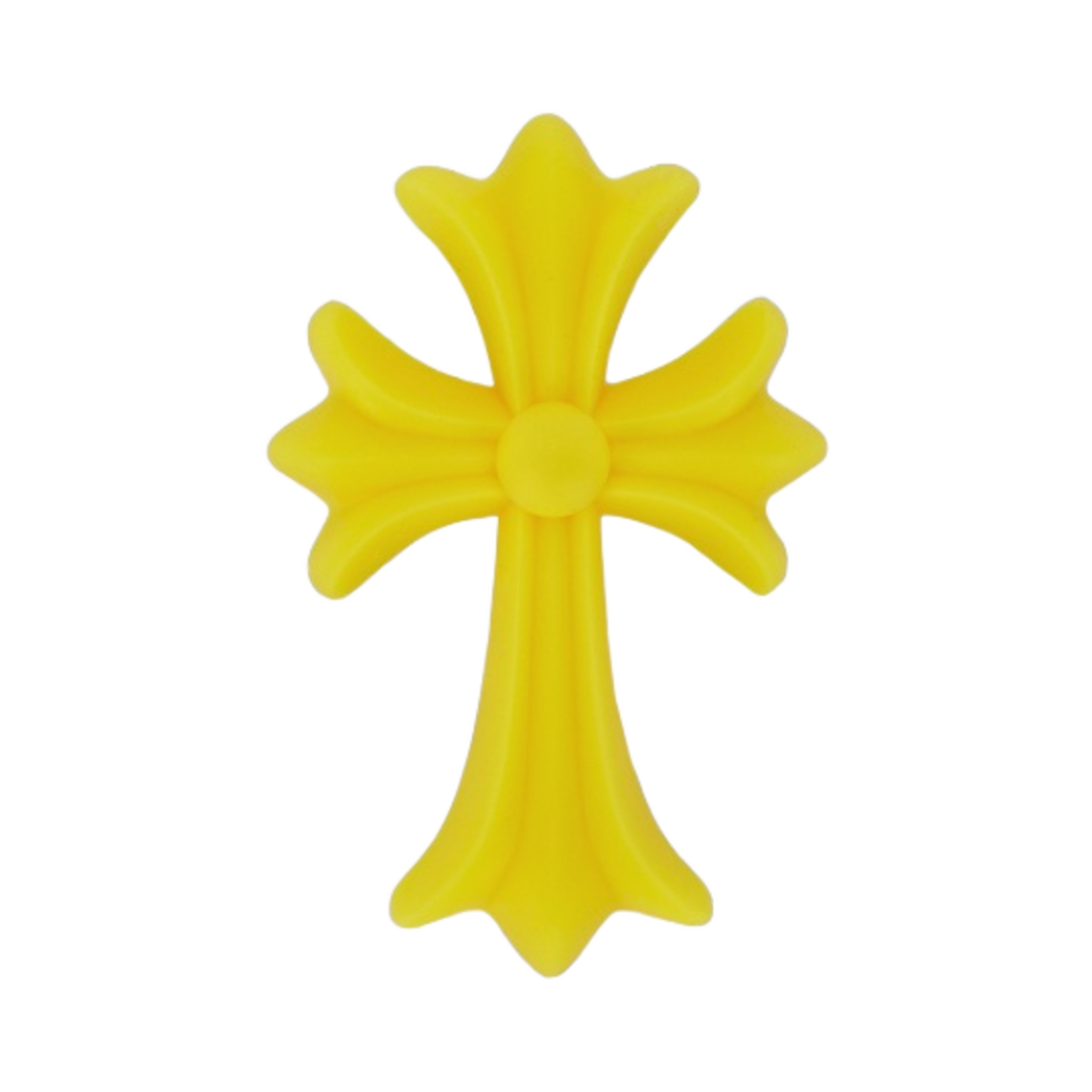 ★Chrome Hearts Silichrome CH Cross Pendant Yellow 2023★ 크롬하츠 실리크롬 CH 크로스 펜던트 옐로우 2022/2023 | Chrome