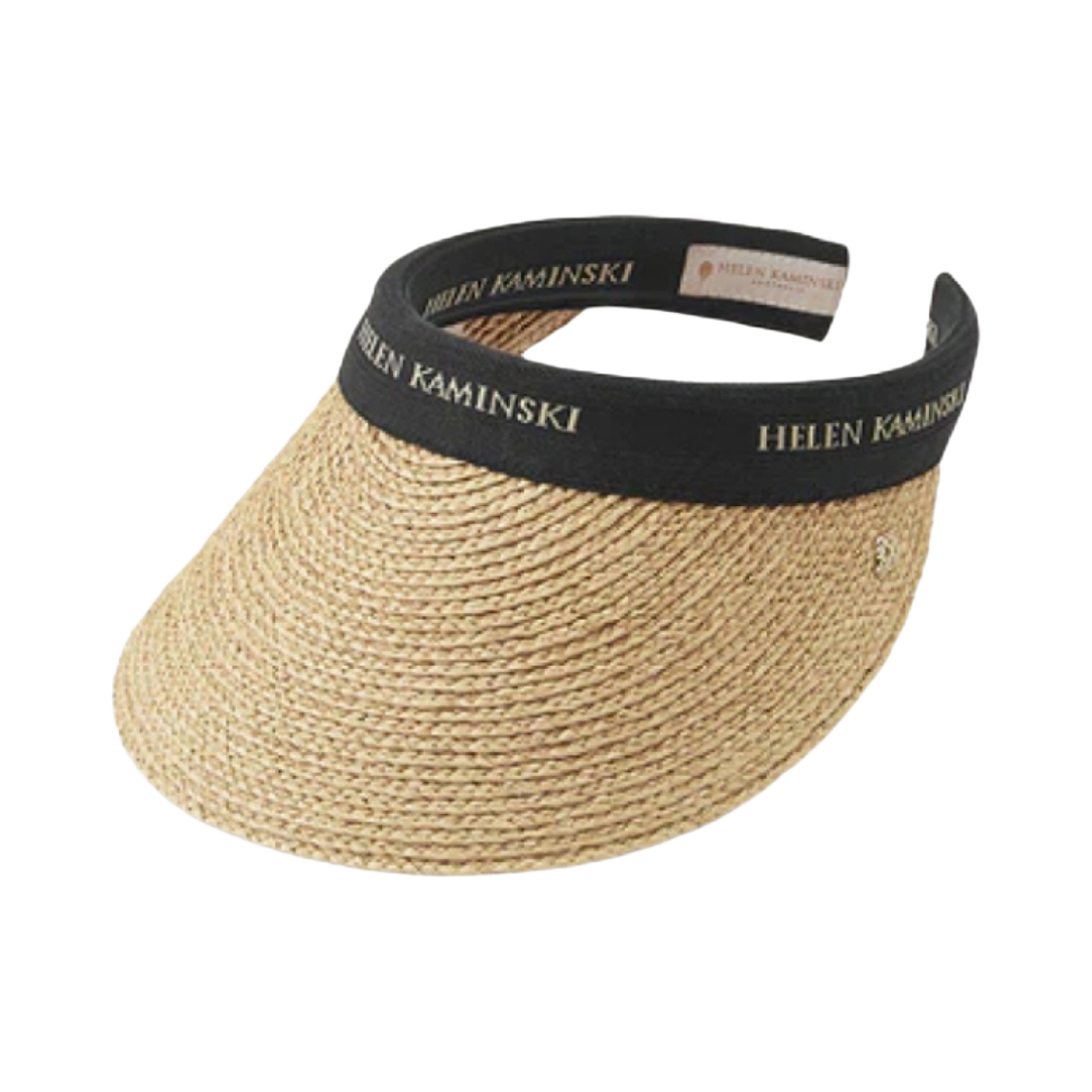 (W) 헬렌 카민스키 비앙카 내츄럴 블랙 로고((W) Helen Kaminski Bianca Natural Black Logo)