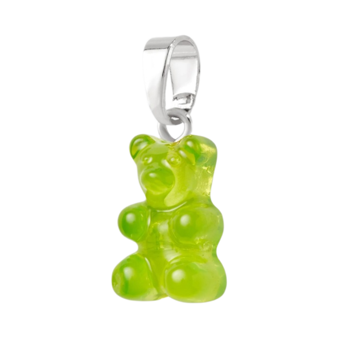 크리스탈 헤이즈 노스텔지아 베어 클래식 커넥터 실버 라임