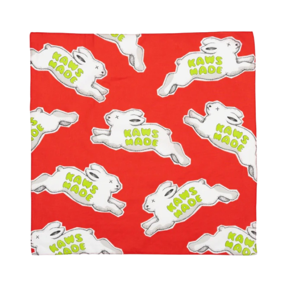 휴먼 메이드 x 카우스 애니멀 패턴 반다나 레드