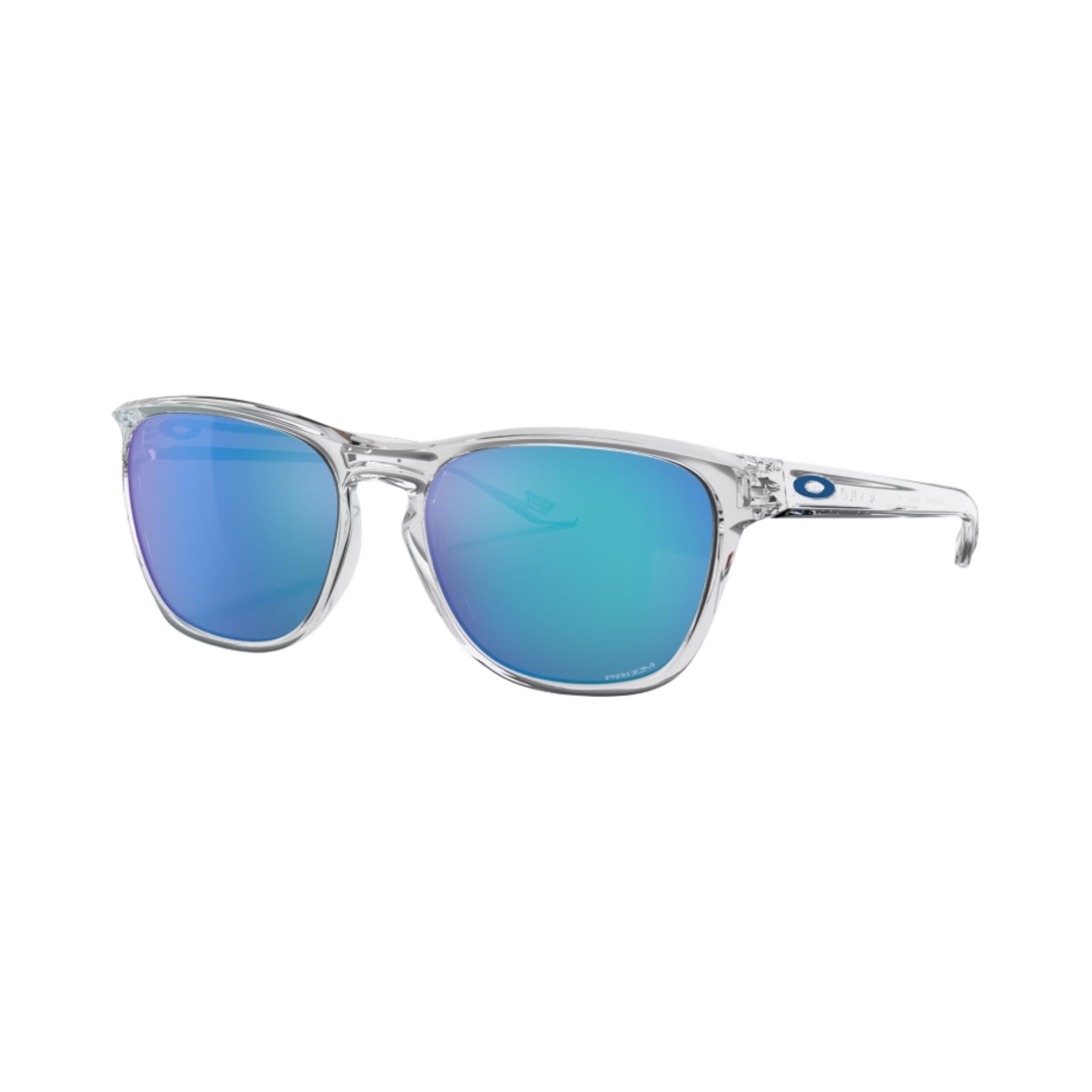 OO9479-0656 Oakley Manorburn Polished Clear Frame Prizm Sapphire Lenses High Bridge Fit