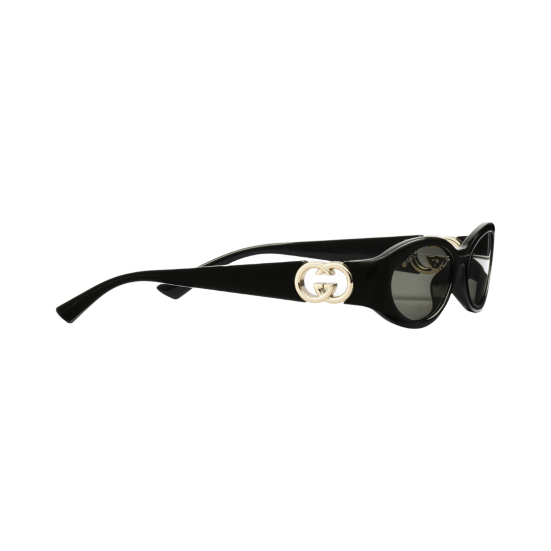 (W) 구찌 로우 노즈 브릿지 핏 선글라스 샤이니 블랙((W) Gucci Low Nose Bridge Fit Sunglasses Shiny Black) - 2