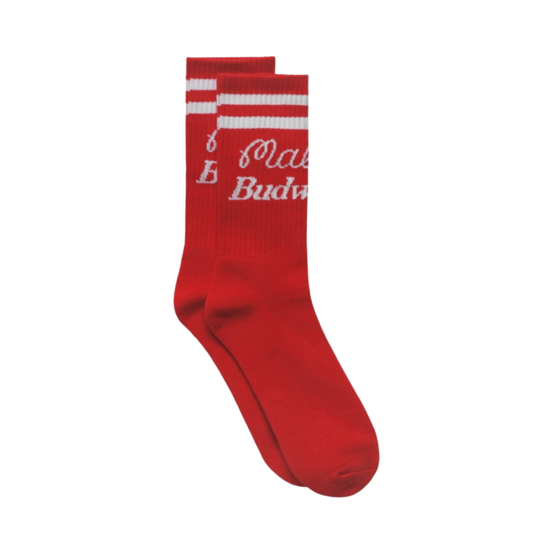 말본 골프 x 버드와이저 크루 삭스 레드(Malbon Golf x Budweiser Crew Socks Red) - 1