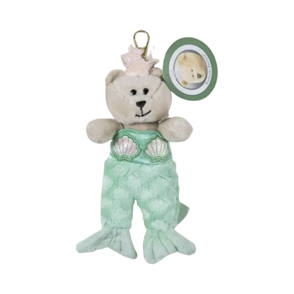 - Starbucks 21 Anniversary Siren Bearista Keychain Green