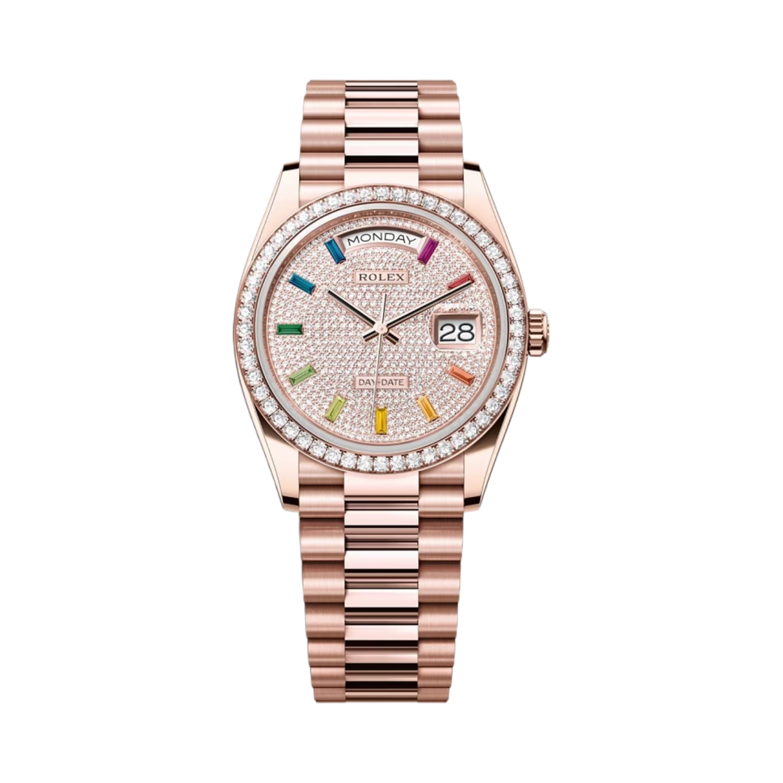 롤렉스 데이데이트 36mm 128345RBR 다이아몬드 파베 다이아 셋팅 프레지던트(Rolex Day-Date 36mm 128345RBR Diamond Paved Diamond-Set President) - 1