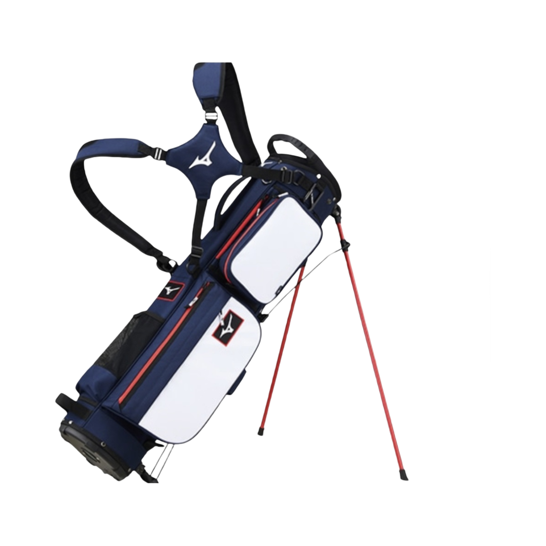 5LKC213400-1401 Mizuno BR-D2 Stand Bag Navy White