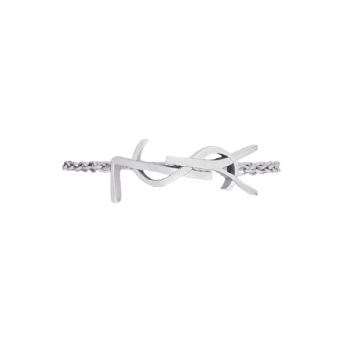 생로랑 카산드라 체인 링 18K 그레이 골드(Saint Laurent Cassandre Chain Ring in 18K Grey Gold) - 1