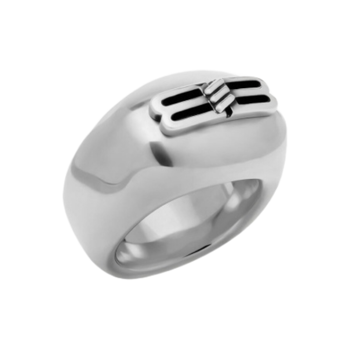 발렌시아가 BB 아이콘 시그넷 링 앤티크 실버(Balenciaga BB Icon Signet Ring Antique Silver) - 1