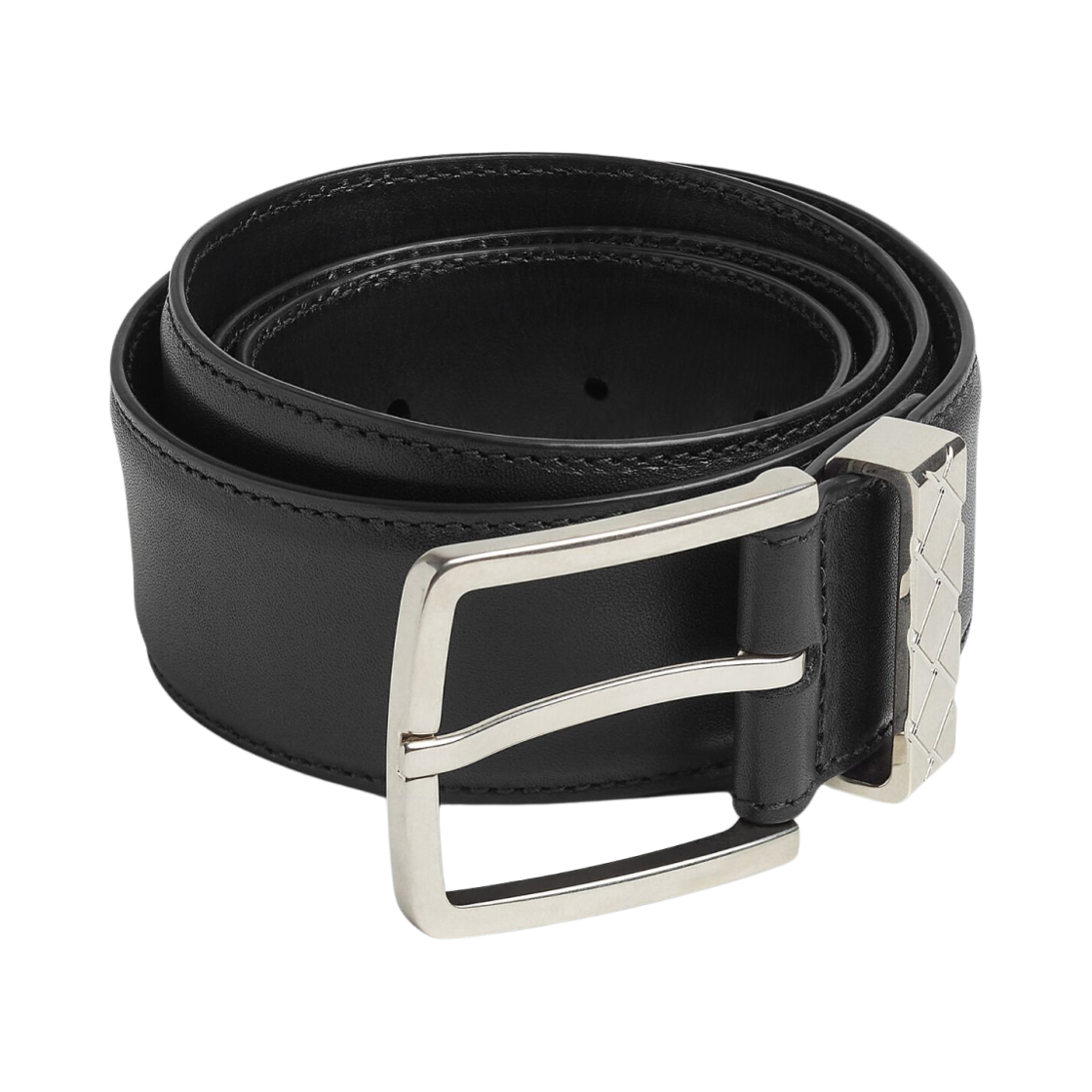 보테가 베네타 인트레치오 루프 벨트 블랙(Bottega Veneta Intreccio Loop Belt Black)