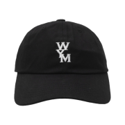 Wooyoungmi White Logo Ball Cap Black - 21FW