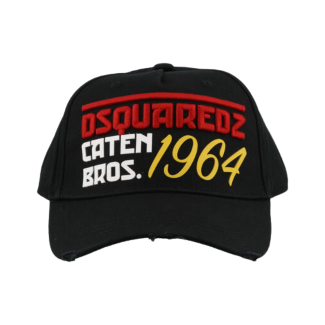 디스퀘어드2 유즈드 이펙트 베이스볼 캡 블랙(Dsquared2 Used Effect Baseball Cap Black)