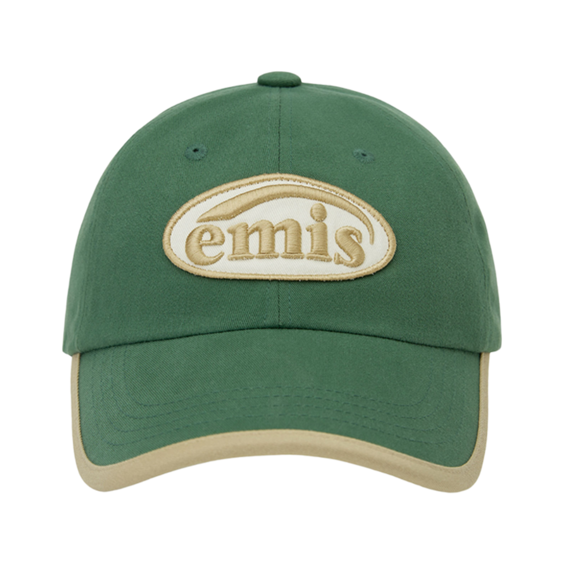 - Emis Beige Trimming Ball Cap Green