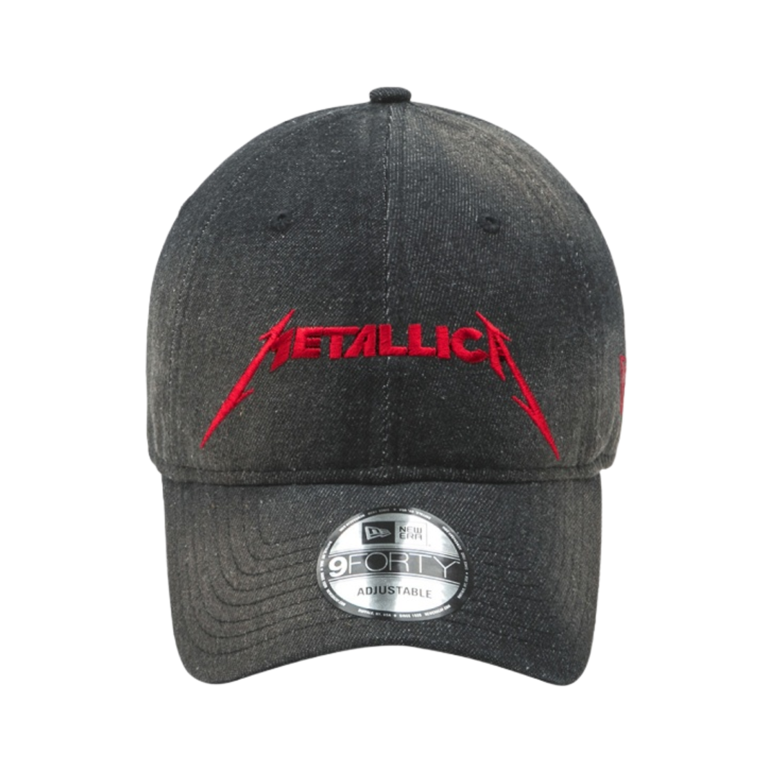 뉴에라 x 메탈리카 데님 언스트럭쳐 볼캡 블랙
