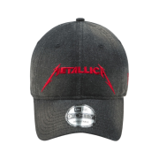 New Era x Metallica Denim Unstructured Ball Cap Black