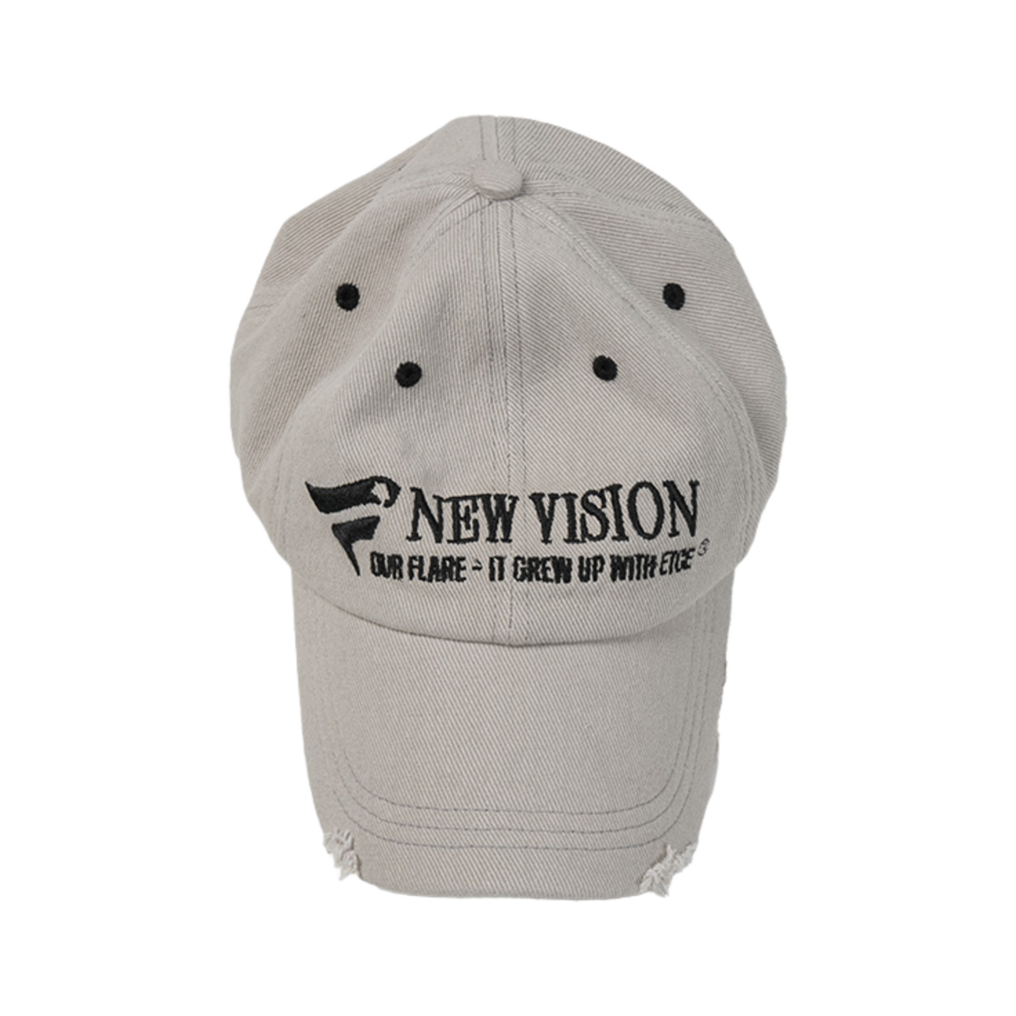 ハット [ETCE] New Vision Destroyed Washed Cap Stitch Black 이티씨이 크로스 디스트로이드 캡 블랙 | ETCE | KREAM